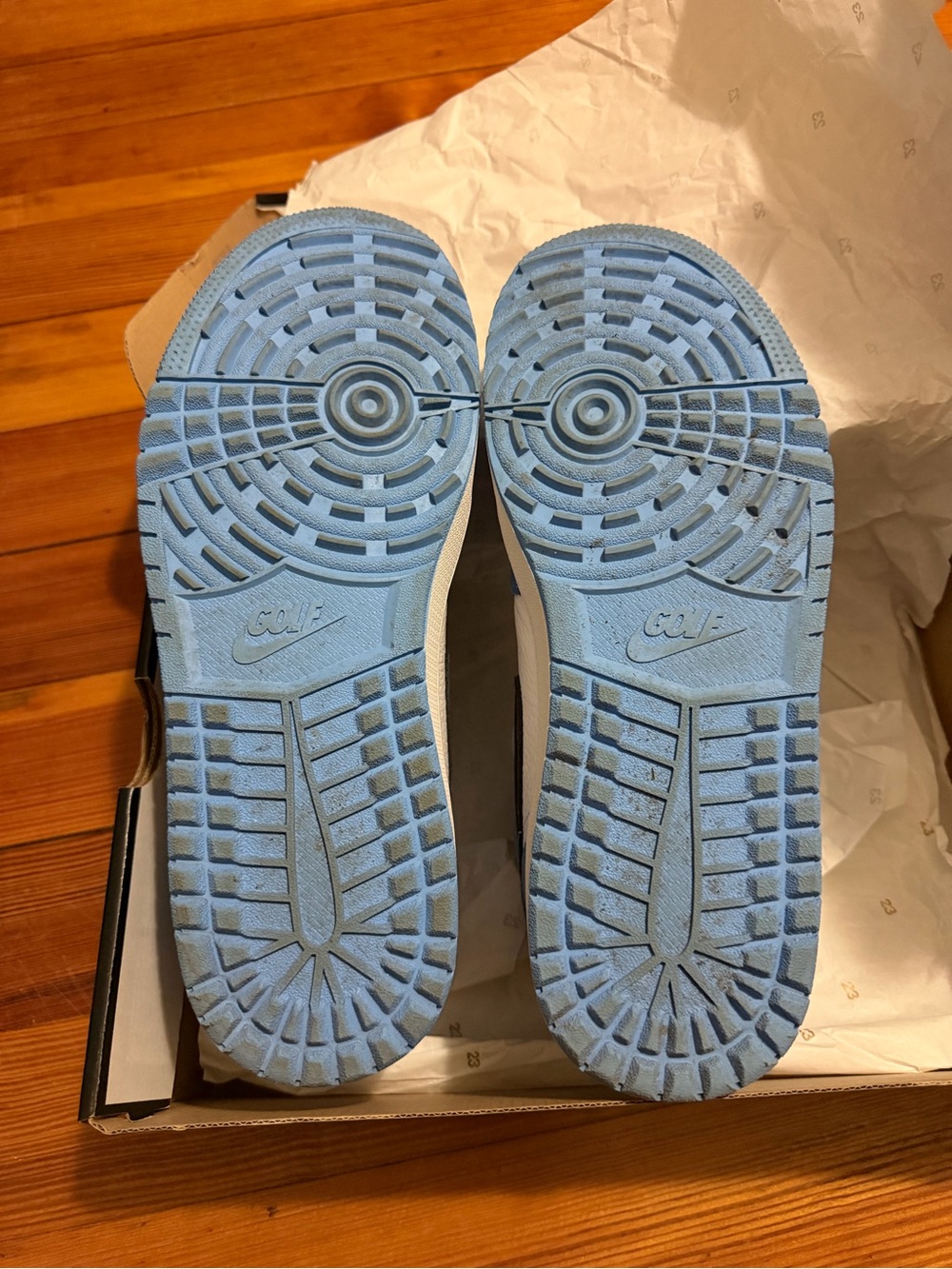 Nike Jordan Golf Sneakers, UNIVERSITY BLUE/BLACK-WHITE, size 12 - Picture 5 of 6